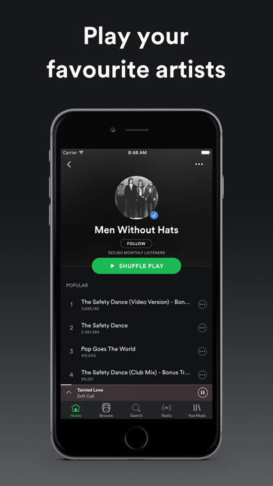 how to download music on spotify without premium iphone